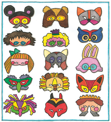 Comic-Masken Mummenschanzen