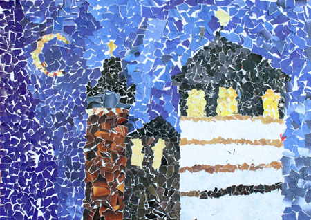 Farben: Papier Collage