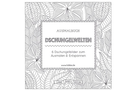 Ausmalbilder - Malbuch Dschungelwelten