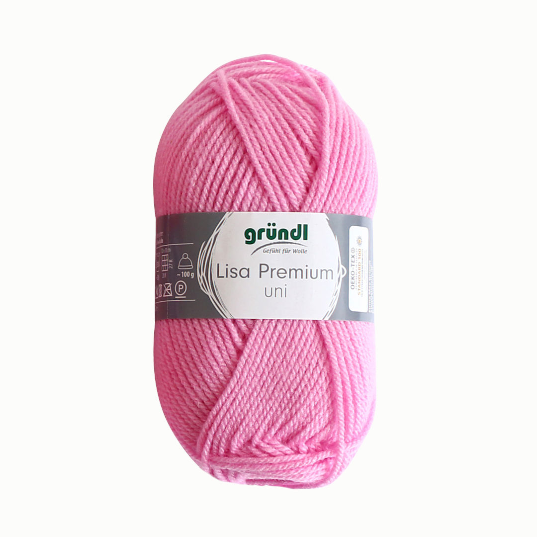 Wolle, 50 g Knäuel, schwarz Rosa