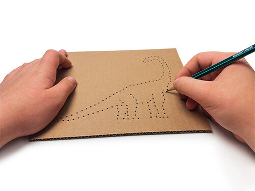 Anleitung Stickbilder - Dinosaurier sticken