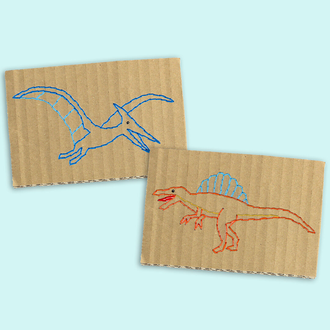 Stickbilder - Dinosaurier PDF