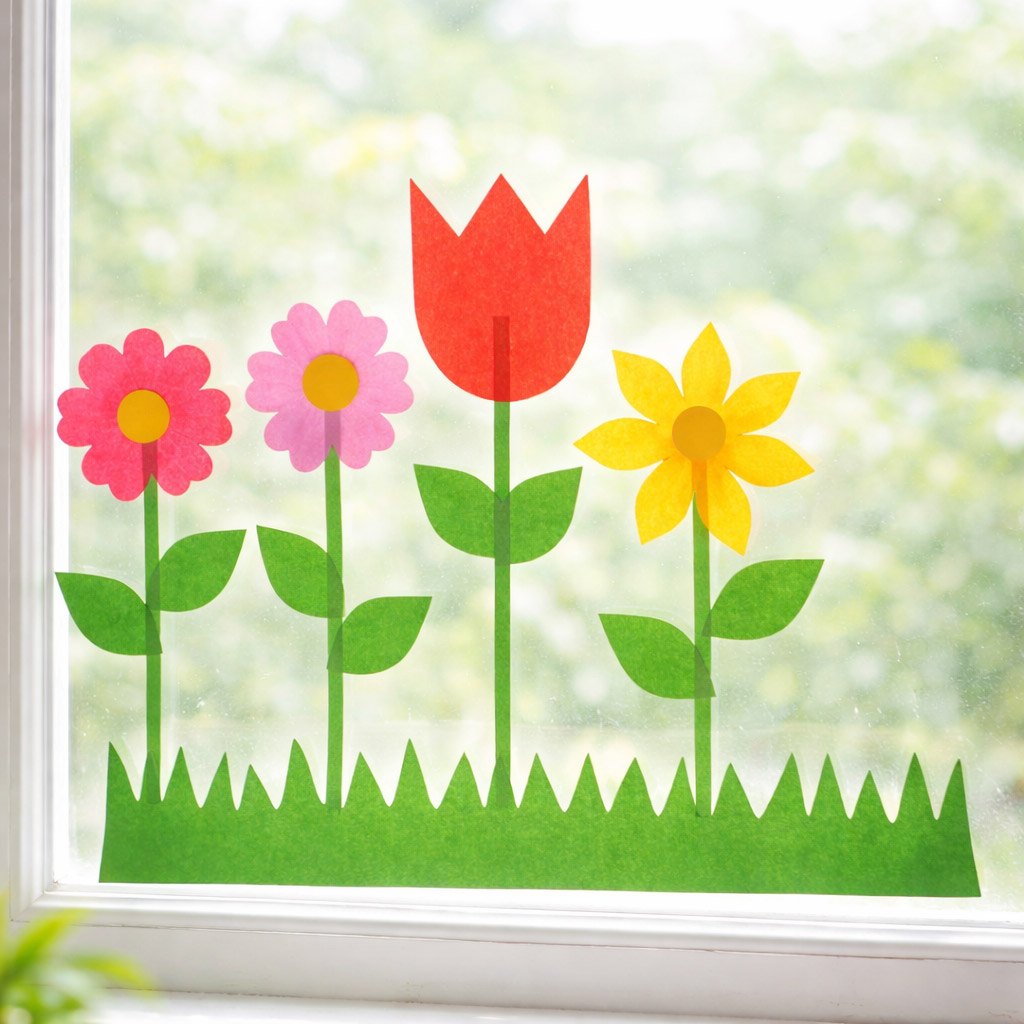 Blumen-Fensterbild PDF