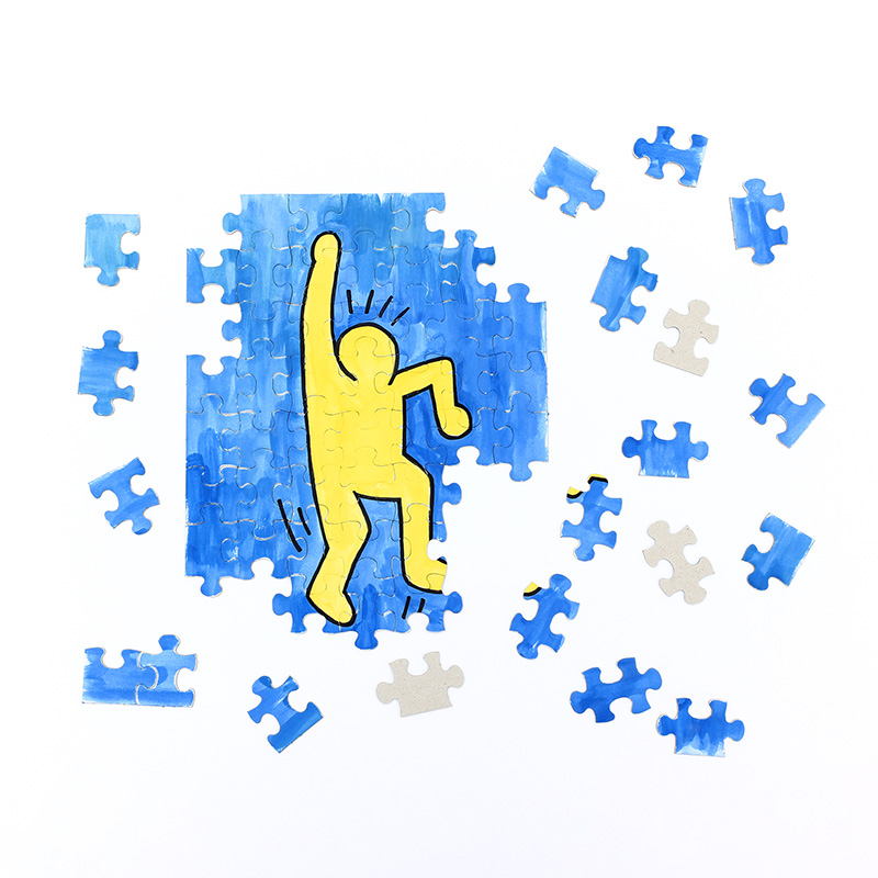 Kunst-Puzzle - Keith Haring