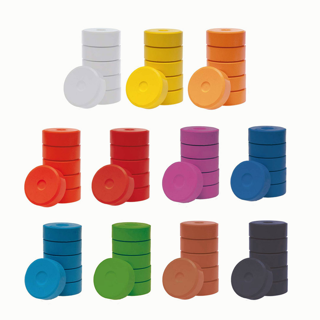 Tempera-Pucks 44 mm, 6er Pack