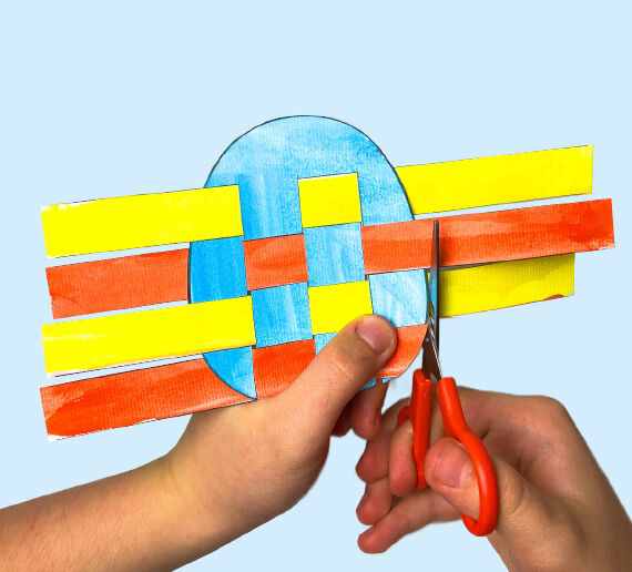 Flechthasen und Flechtküken basteln für Ostern