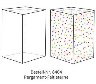 Anleitung zum Basteln der Pergament-Faltlaterne