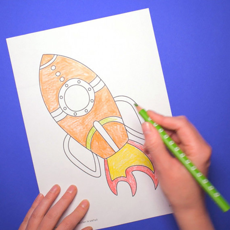 Astronauten im Weltall Collagen