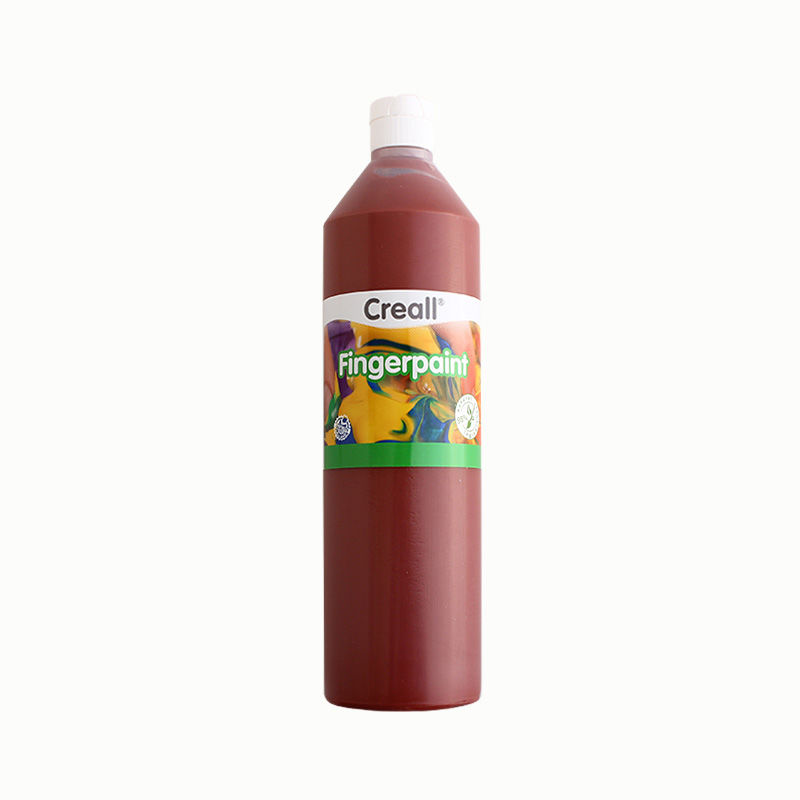 Fingerfarbe, 750ml Flasche, schwarz Braun