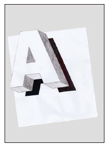 Schwebende Buchstaben ausmalen