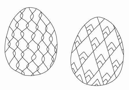 Über die Linienmuster-Eier