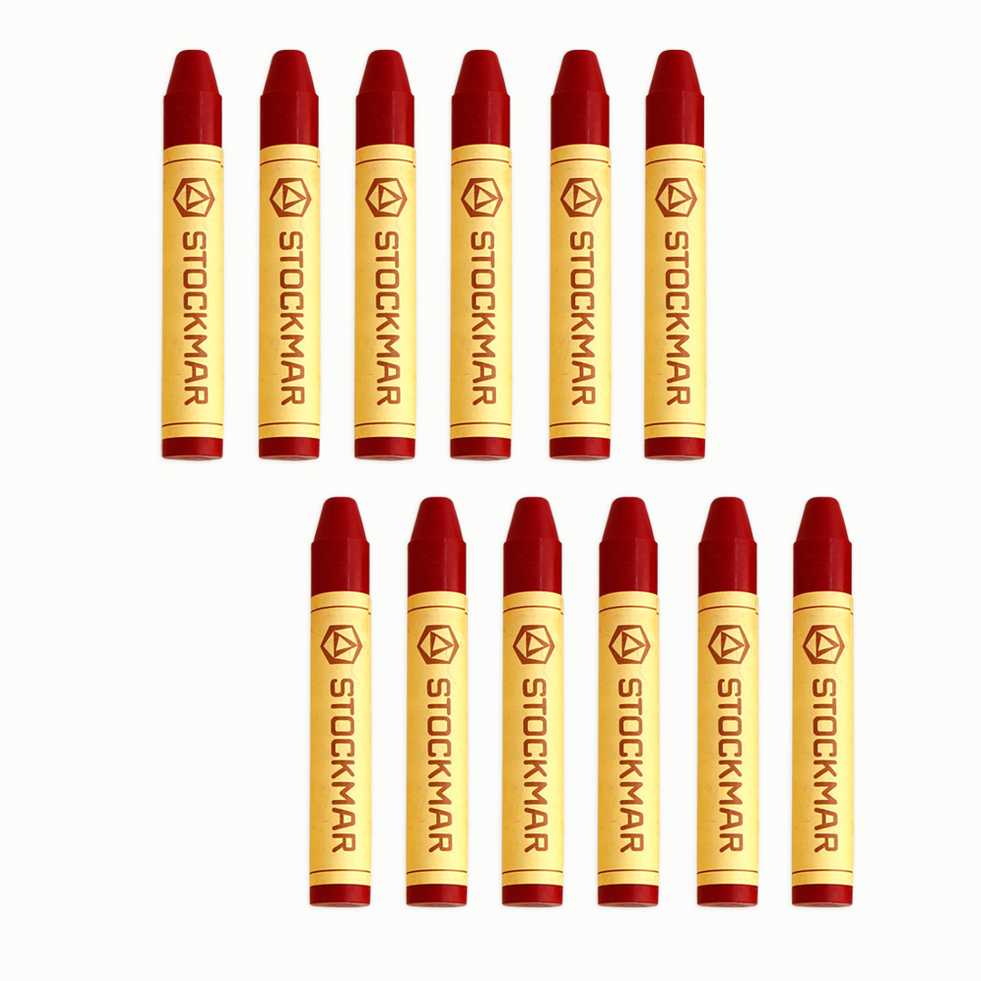 Stockmar-Wachsmalstifte, 12er Pack, zinnoberrot Karmin