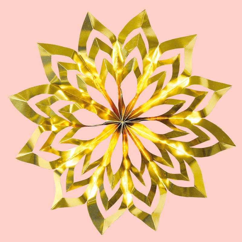 Paper Cutting Gold Stars