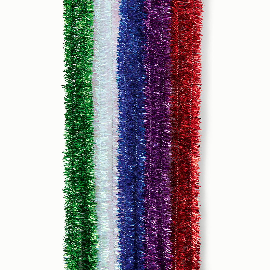 Pfeifenputzer 10er Pack, metallic