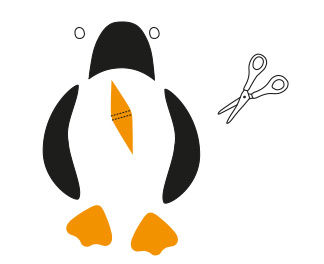 Pinguin-Laterne basteln
