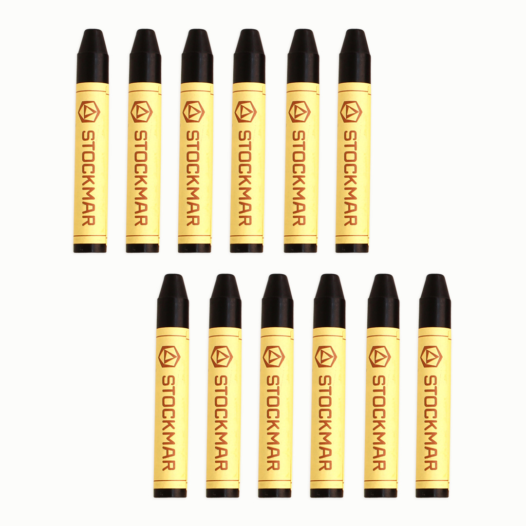 Stockmar-Wachsmalstifte, 12er Pack, zinnoberrot Schwarz