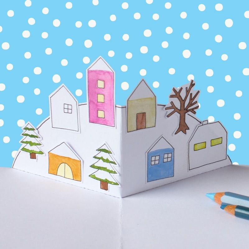 Pop-Up-Karten - Winter PDF
