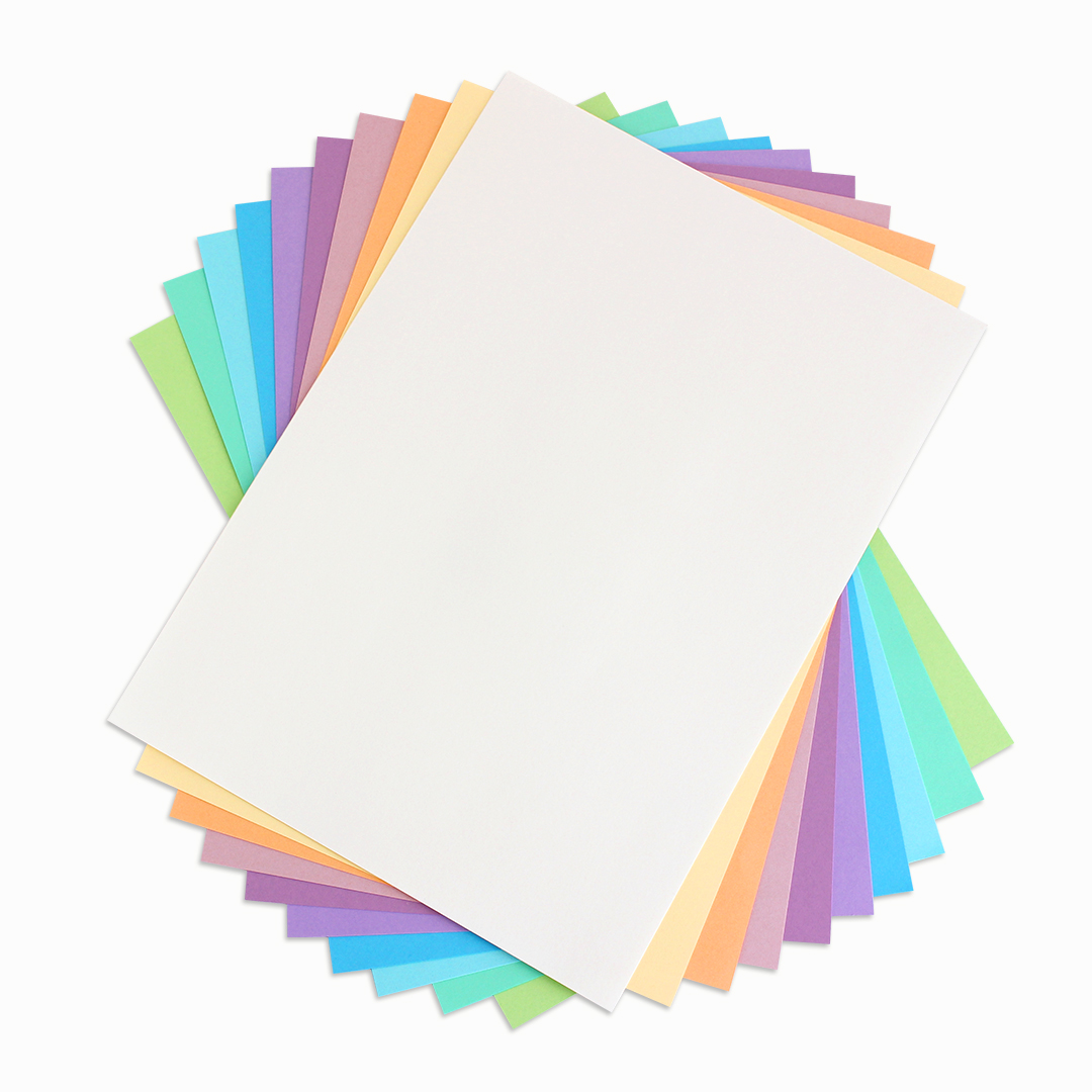 Zeichenpapier pastell, 130 g/qm, 20 Blatt A4