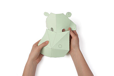 Anleitung - Falten von Origami-Tiermasken