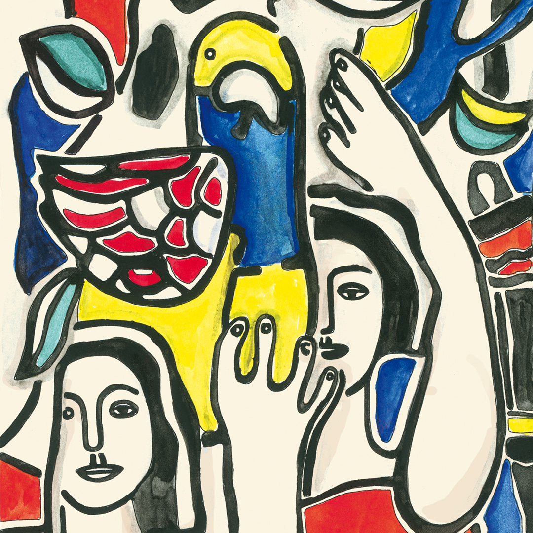 Fernand Léger - Les deux femmes au perroquet
