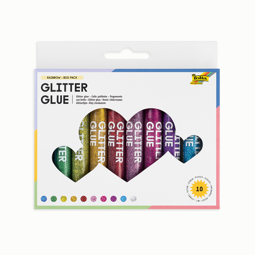 Glitter Glue Set, 10er