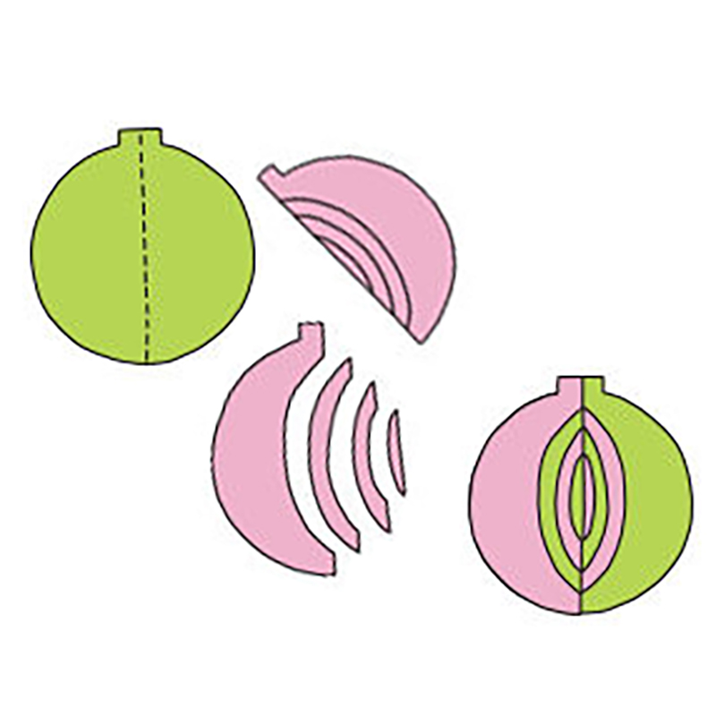 Weihnachtsklappschnitt