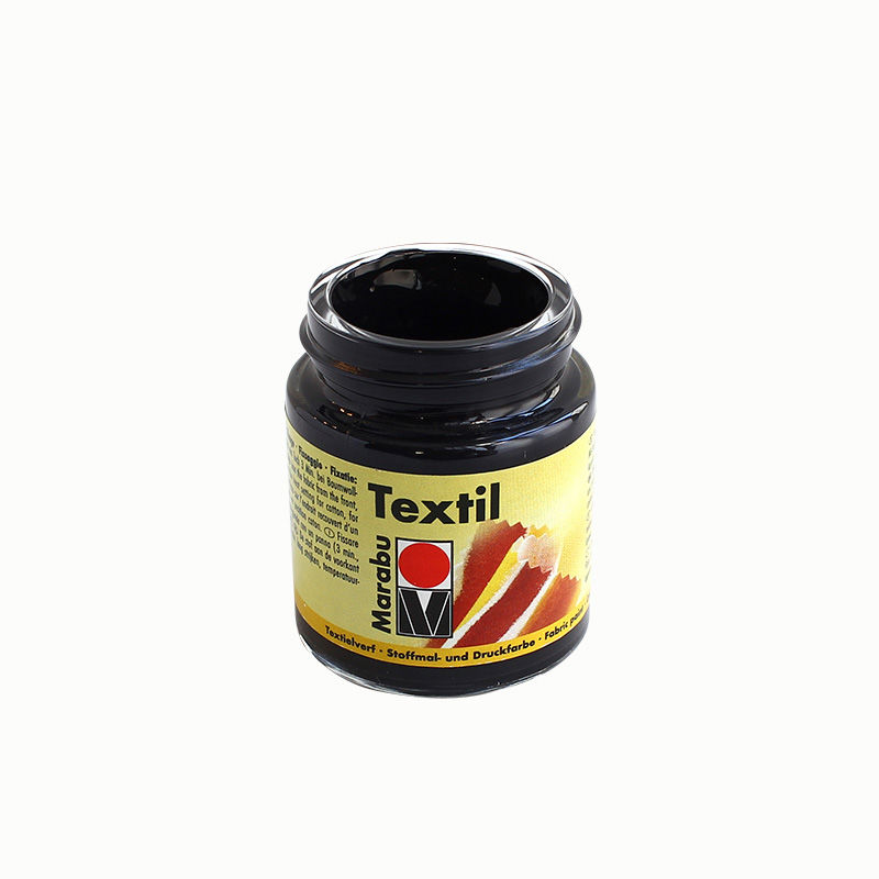Stoffmalfarbe 50 ml, kirschrot Schwarz