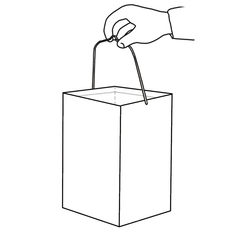 Grundmodell Pergament-Faltlaterne Grundmodell Pergament-Faltlaterne