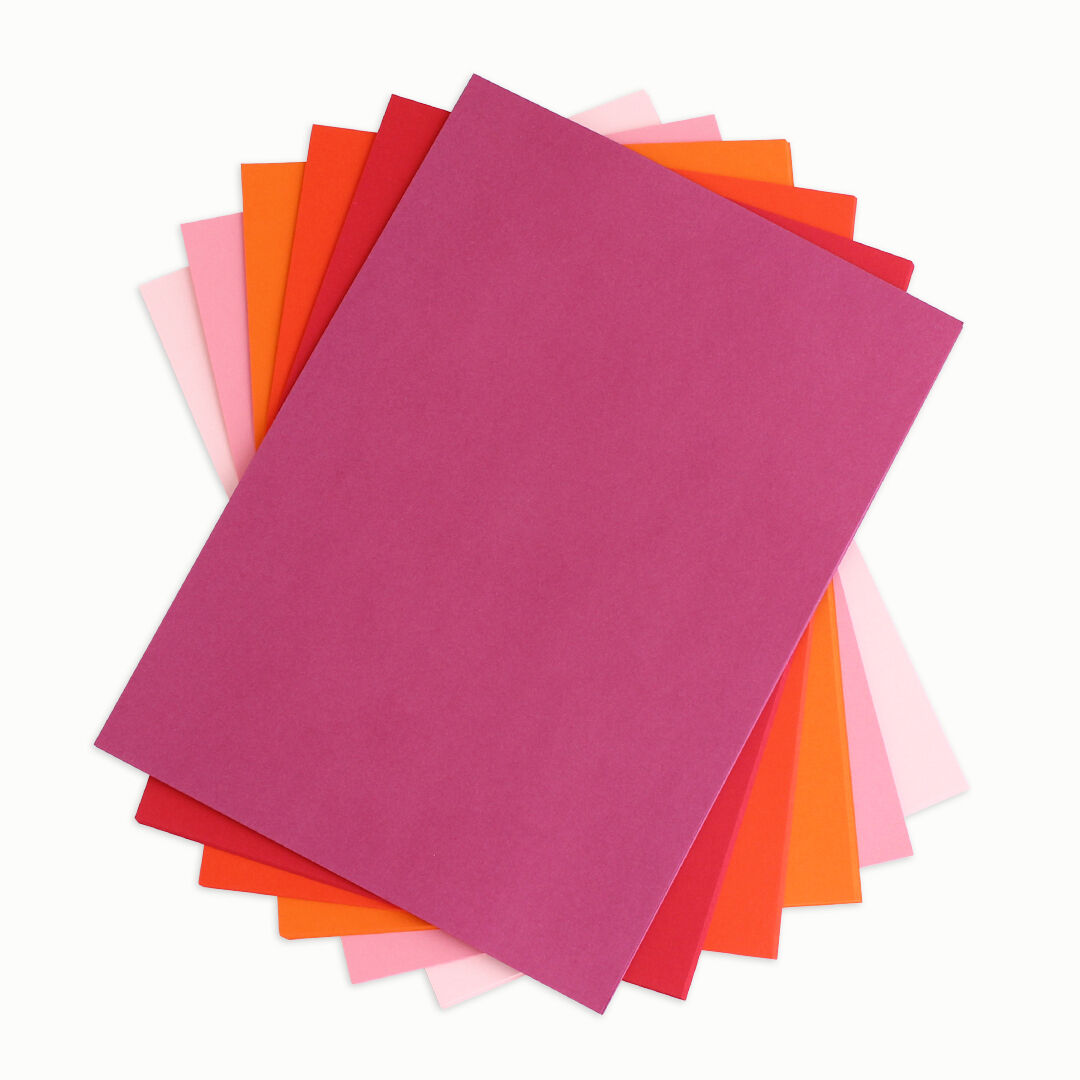 Druckerpapier, 60 Blatt, rosa-rot