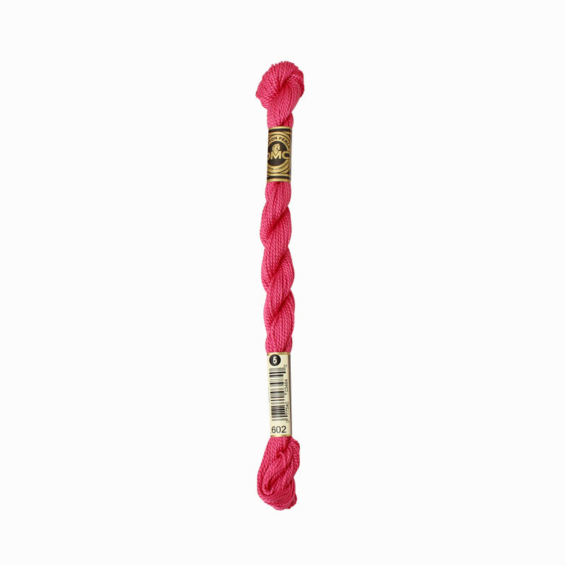 Perlgarn, gelbgrün Pink