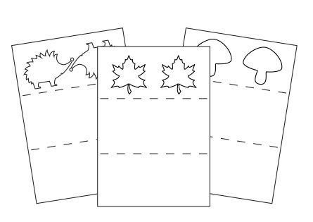 Herbst-Papierketten basteln mit Kindern