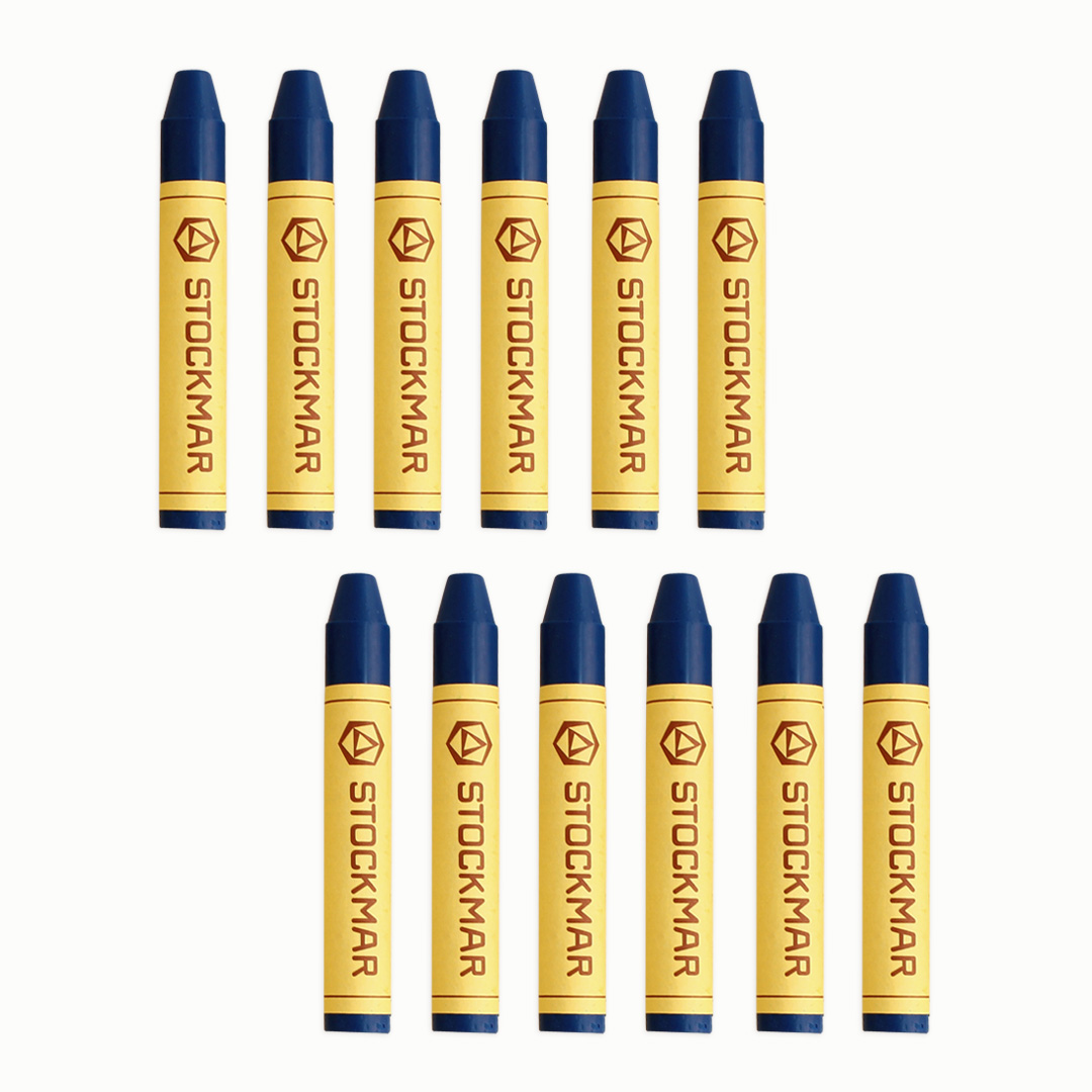 Stockmar-Wachsmalstifte, 12er Pack, zinnoberrot Ultramarin