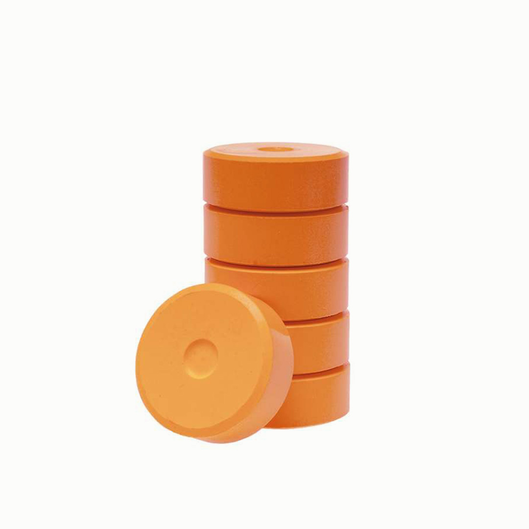 Tempera-Pucks 44 mm, 6er Pack, gelb Orange