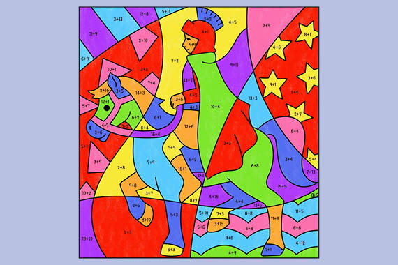 Op-Art 3D Motive ausmalen - Kunstprojekte für Kinder