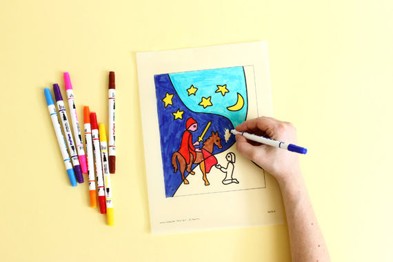 Anleitung: Pop-Art St. Martin Laterne basteln mit Kindern