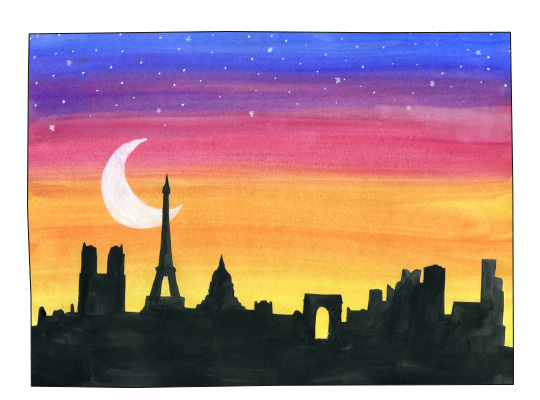 Beeindruckende Collagen mit Skyline-Silhouetten -  so geht's!