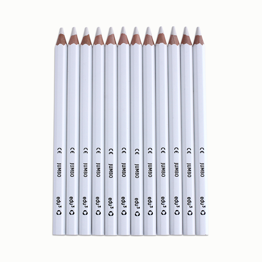 Jumbo Hex, 12 Stifte, blau Weiss
