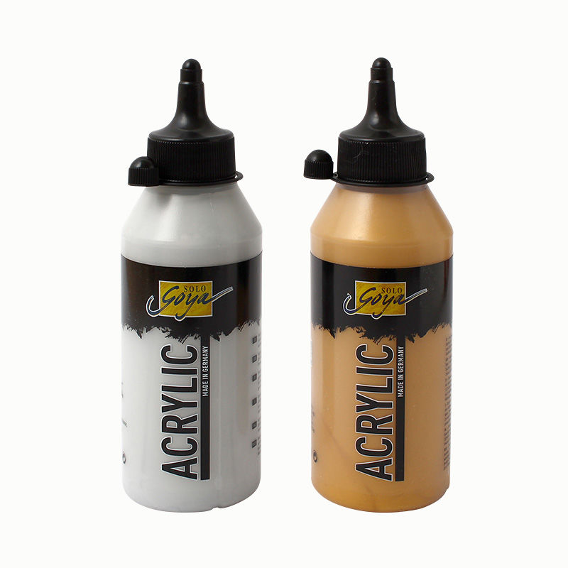 Acrylfarbe, 250 ml Flasche, bronzen