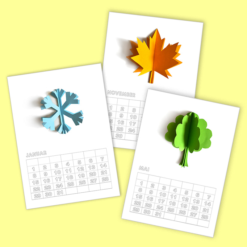 Scherenschnitt-Kalender PDF