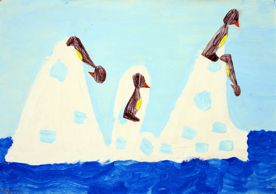 Pinguine auf dem Eisberg von Eylem (8)