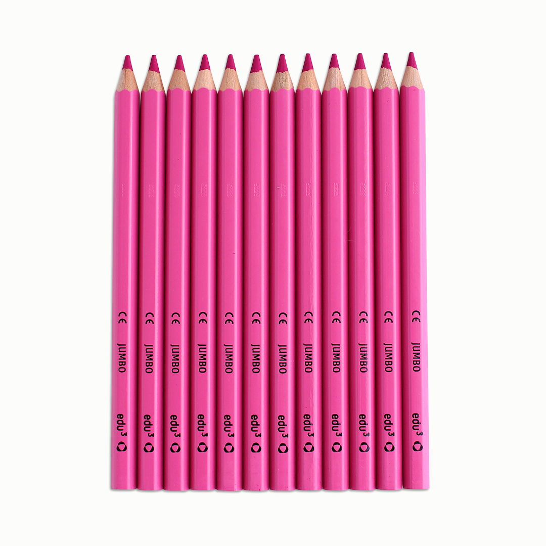 Jumbo Hex, 12 Stifte, blau Rosa