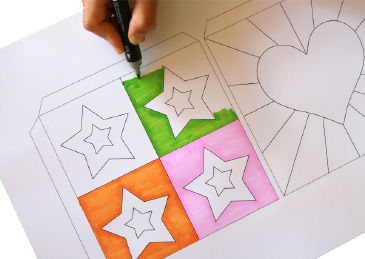 Pop-Art Würfel basteln mit Kindern