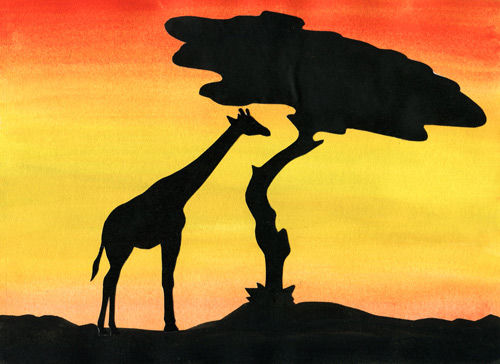 Safari - Arbeiten mit warmen Farben