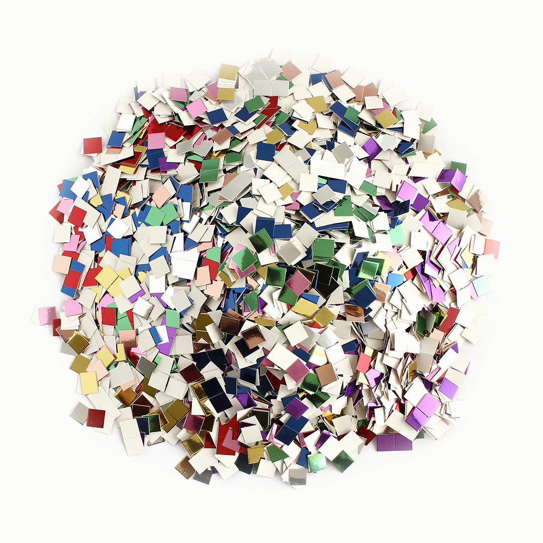 Papiermosaik, metallic 10.000 Teile