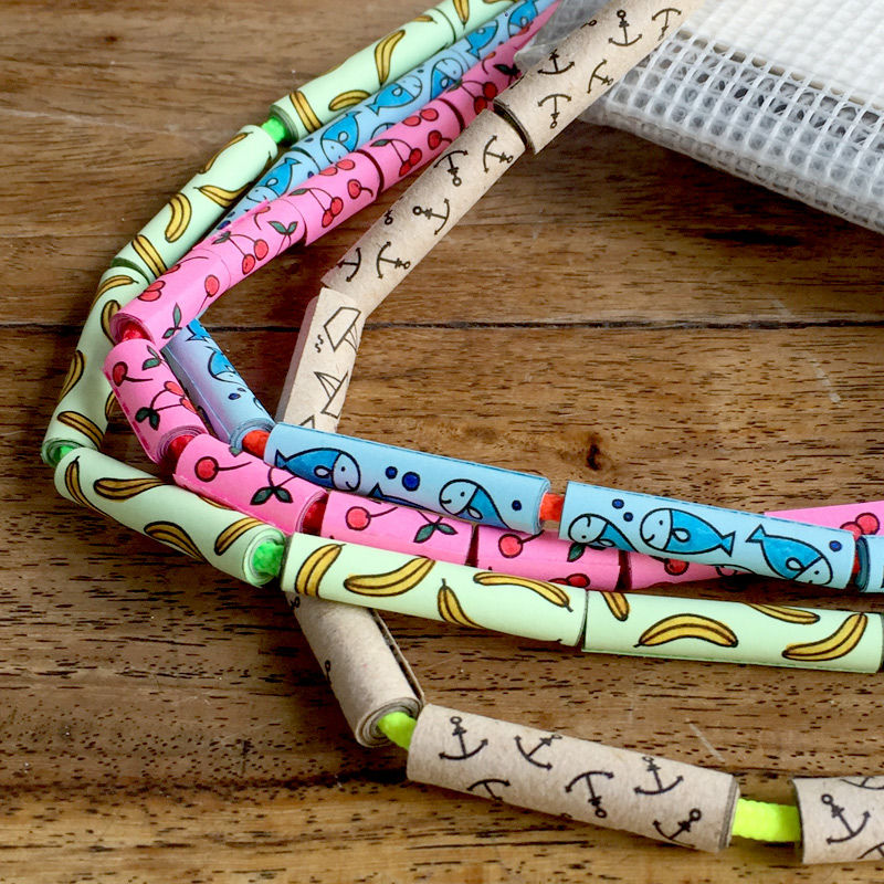 Schmuck aus Papier - Papierperlen - Kinder-Doodles PDF