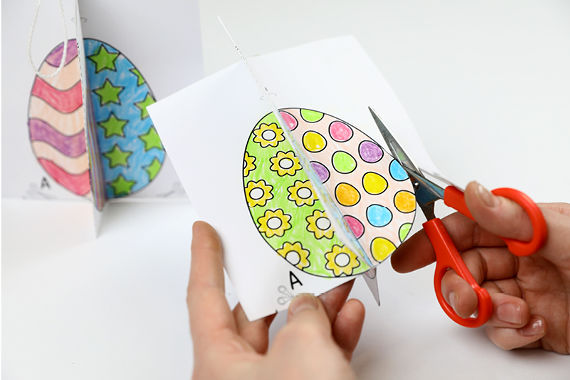 Poppigen Osterschmuck basteln mit Kindern