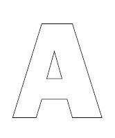 Schwebender Buchstaben A -Schritt fuer Schritt