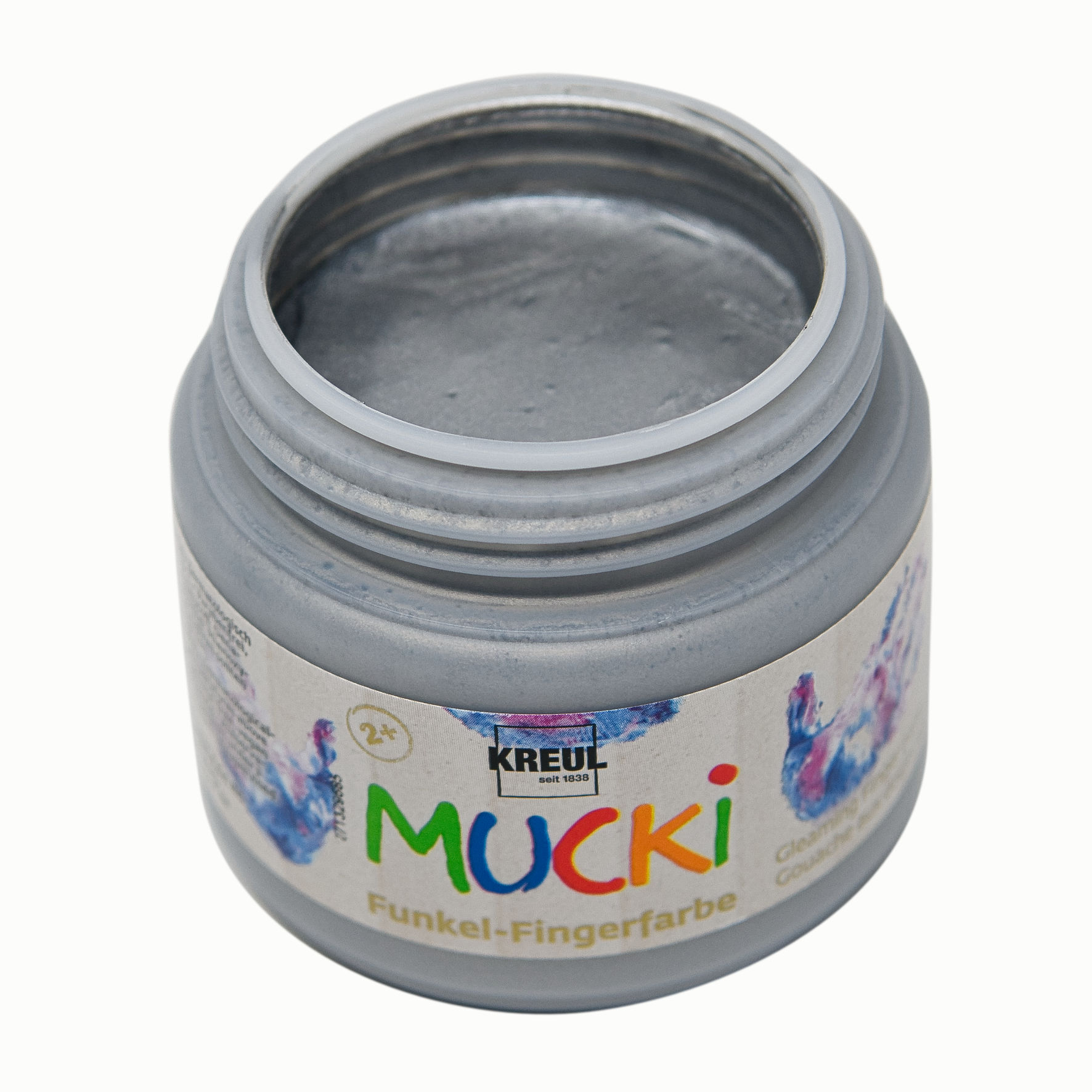 Funkel-Fingerfarbe, 150 ml Flasche, Zauber-Lila Gold