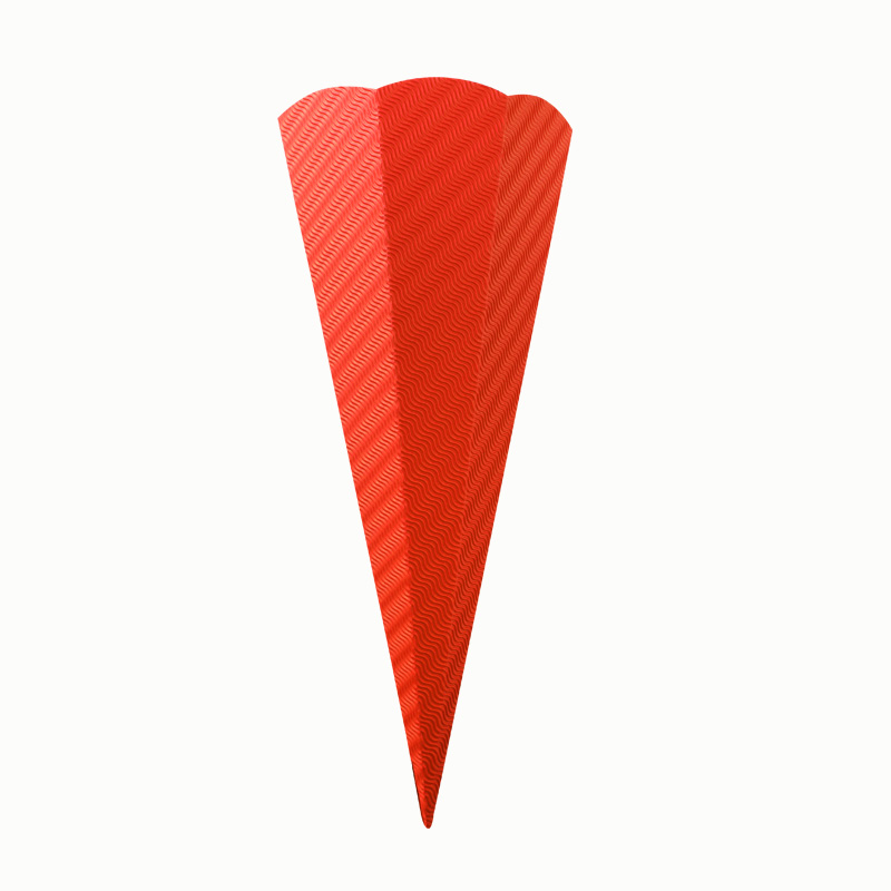 Schultüten 3D-Wellpappe, grün Rotorange