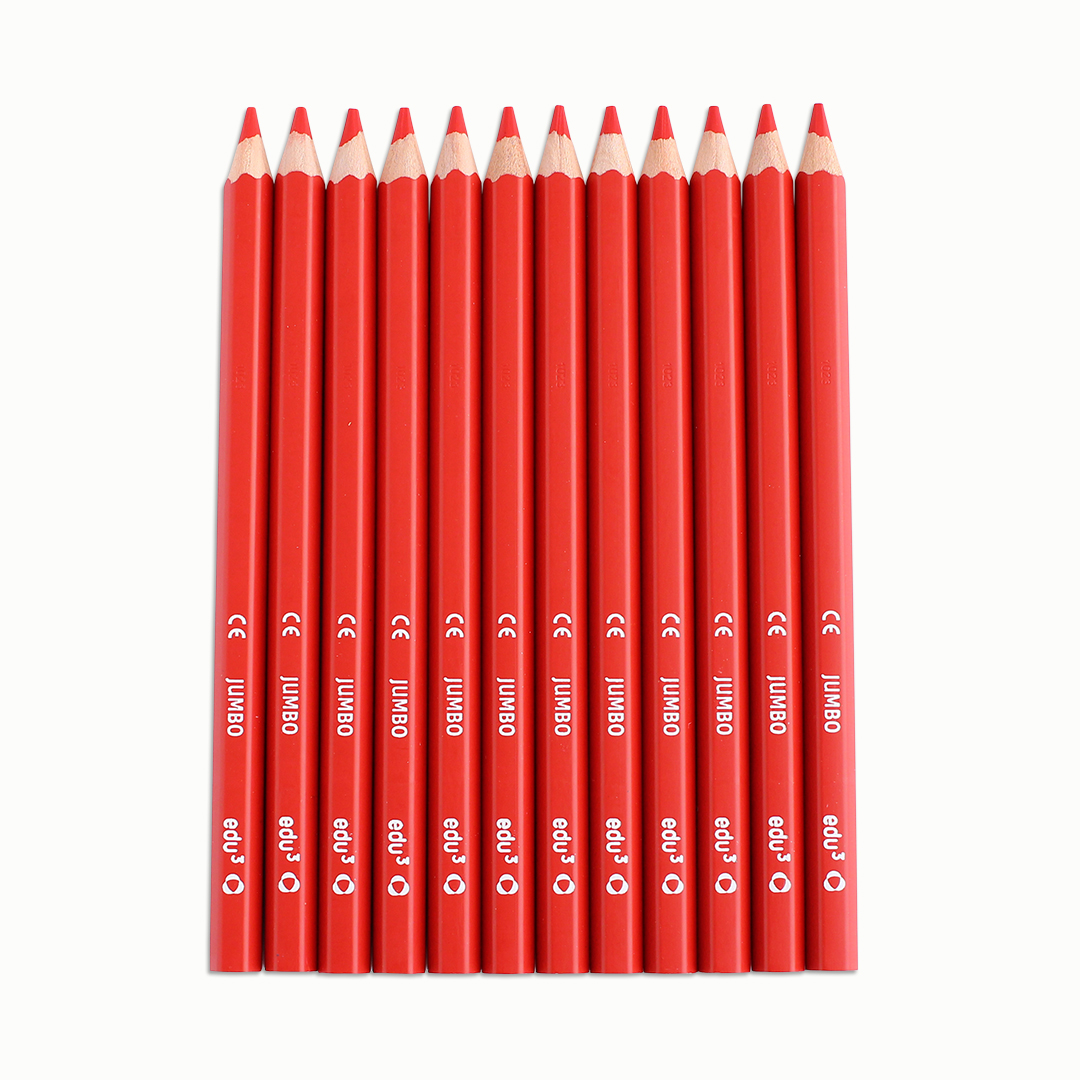 Jumbo Hex, 12 Stifte, blau Rot